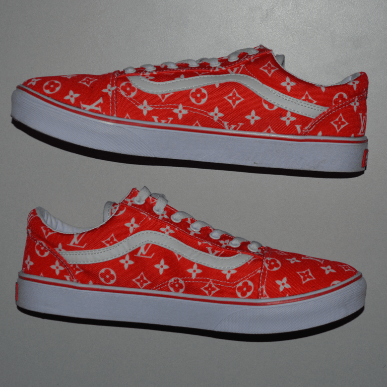 Image of Red/White Old Skools