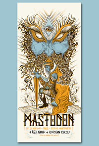 Image 1 of MASTODON (Paris 2017) screenprinted poster