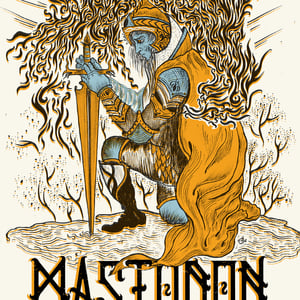 MASTODON (Paris 2017) screenprinted poster