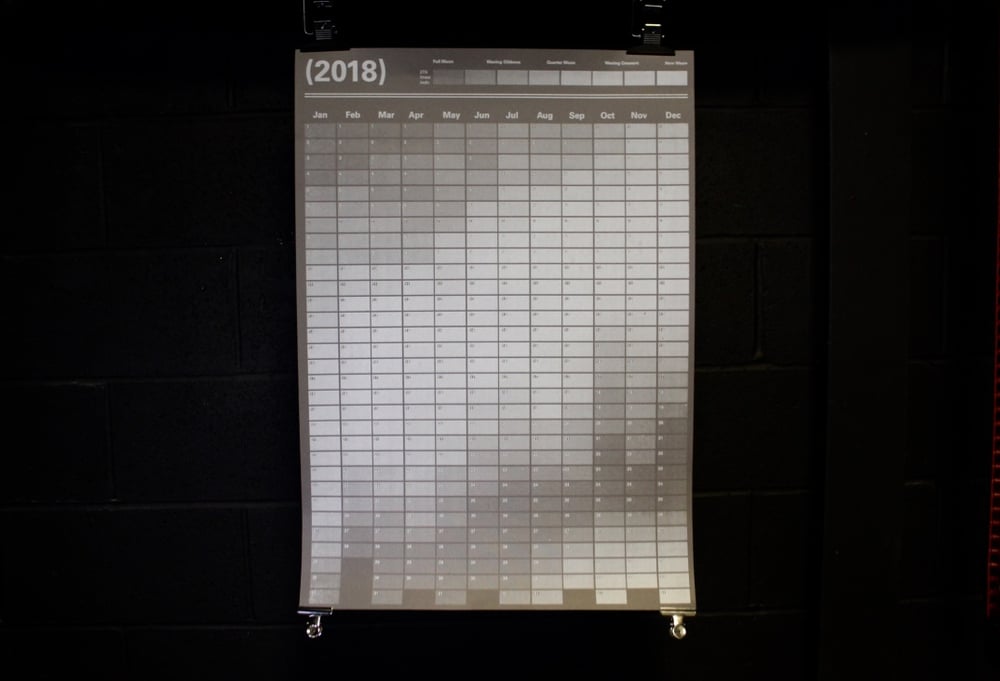 Image of 2018 Letra-Luna Calendar