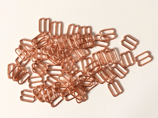 Image of 20pc Rose Gold Sliders - Various Sizes (6mm-15mm)