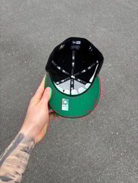 Image 2 of SHOP MULTI TONE GREEN BRIM MEXICO BASEBALL CUSTOM FITTED CAP