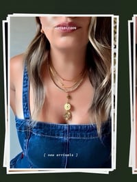 Image 2 of Y Evil Eye Dainty Necklace 