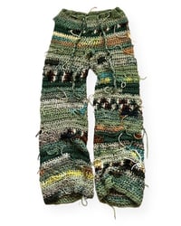 Image 1 of GREEN SCRAP PANTS 