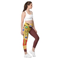 Image 1 of ToNY CaMM "Golden Hair" Crossover leggings with pockets