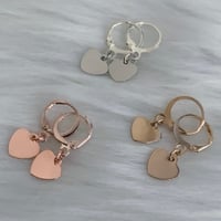 Image 3 of Mini Hearts Earrings (available in 3 colors) 