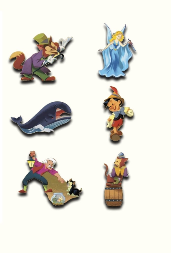 Image of Pinocchio disney map wdi pin set le 400