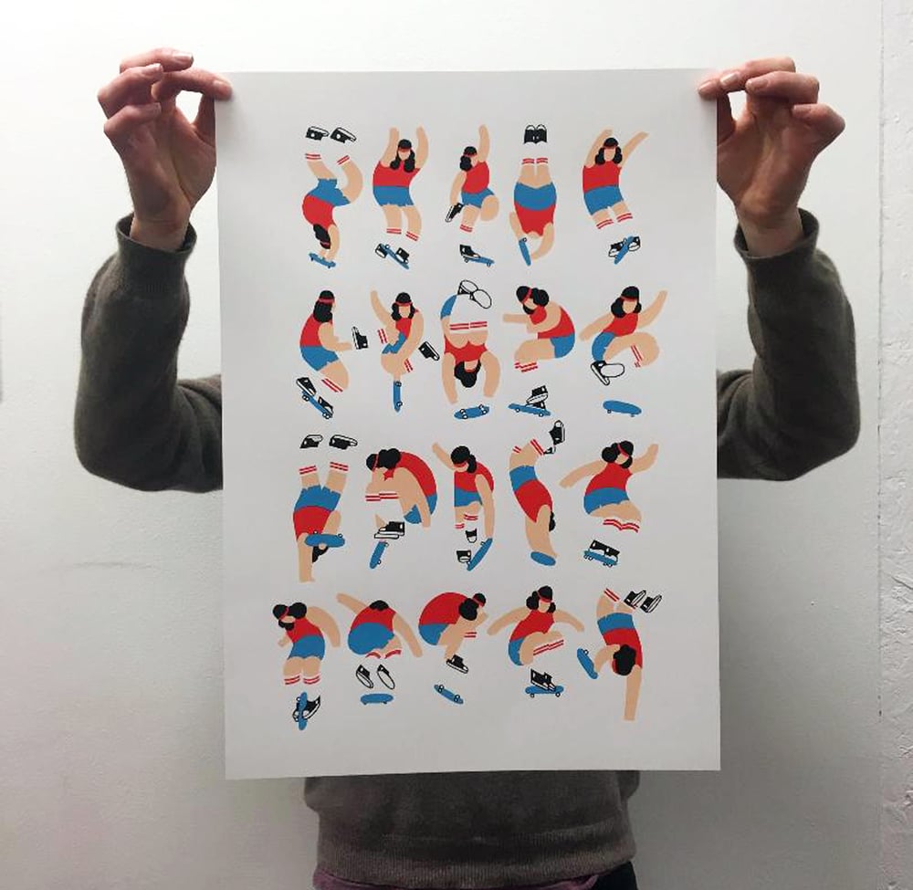 Image of ' Freestylers ' A2 Screen Print