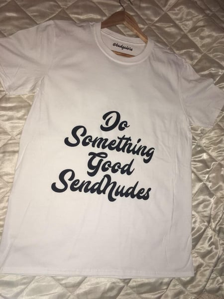 Image of SEND NUDES WHITE T-SHIRT