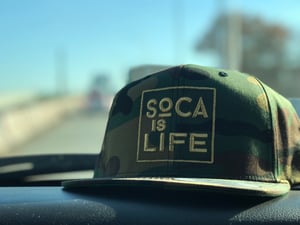 Image of Soca Is Life Version 2 - Camo Snap Back Hat 
