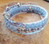 Gemstone Stacking Wrap Bracelet in Light Blue Image 3