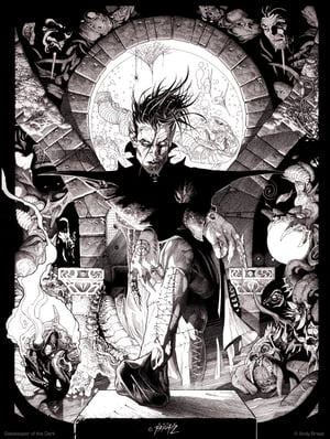 Image of Gatekeeper of the Dark- 13x19 Limited Print (signed) <font color="chartreuse"> + 20% Off </font>