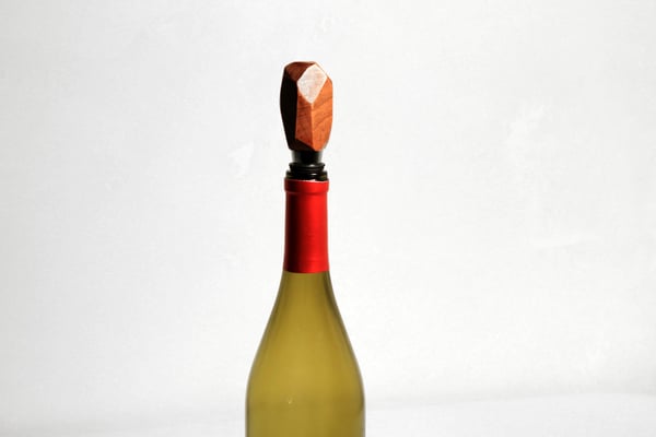 Image of Modern Geometric Wine Bottle Stopper