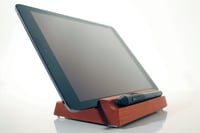 Image 4 of Dual Angle Wooden iPad Stand
