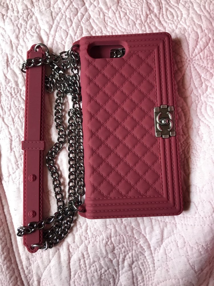 White Chanel iPhone Case   pin posted by misstrishlyn   Chanel  phone case Chanel iphone case Iphone cases