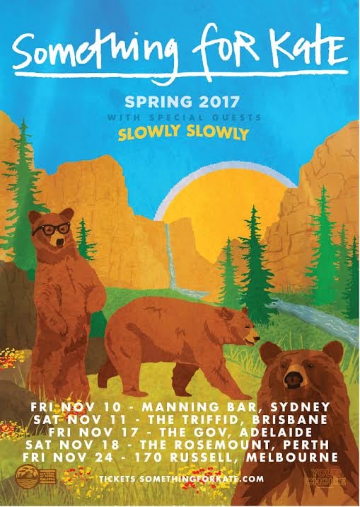 Image of Something for Kate Spring 2017 Tour Poster. 
