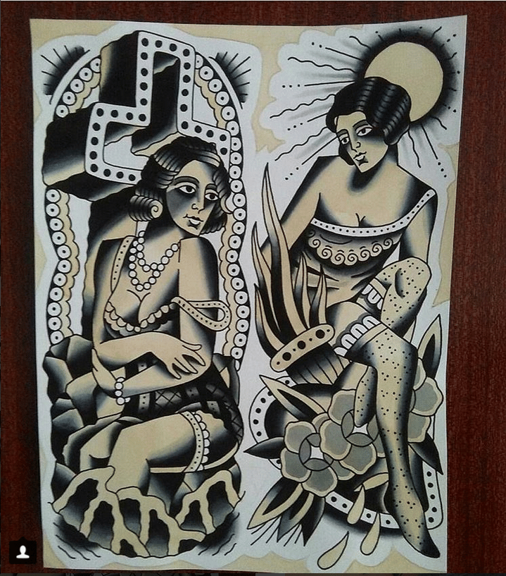 Image of Sacred Heart and Rock of Ages Version