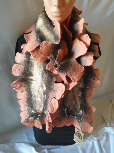 Image of Wet felted scarf 3