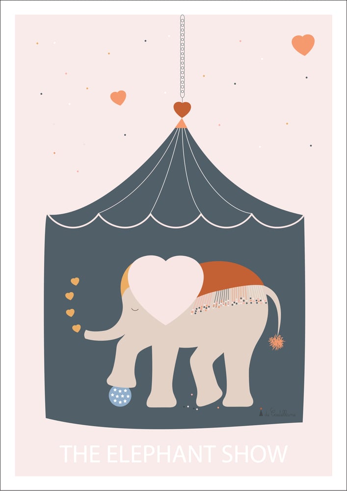 Image of Affiche - The elephant show (A3)