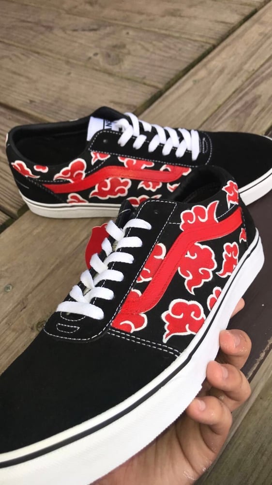 Tenis Akatsuki Akatsuki Naruto Vans Vans De Akatsuki Old Skool