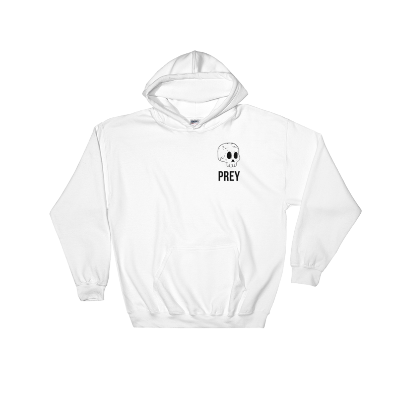 Image of White Classic Prey Hoodie