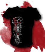 Image of Blessed By Hate - "Knuckle Duster" Girly Shirt
