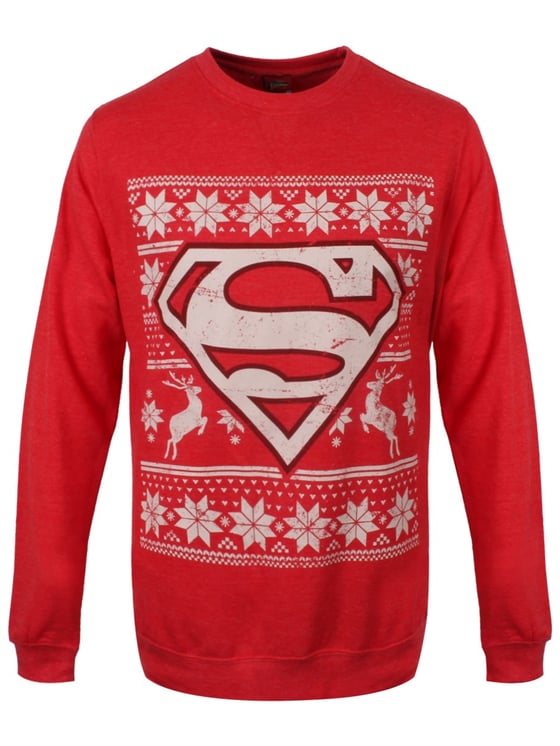 Image of Superman - Unisex Christmas Sweater/Jumper