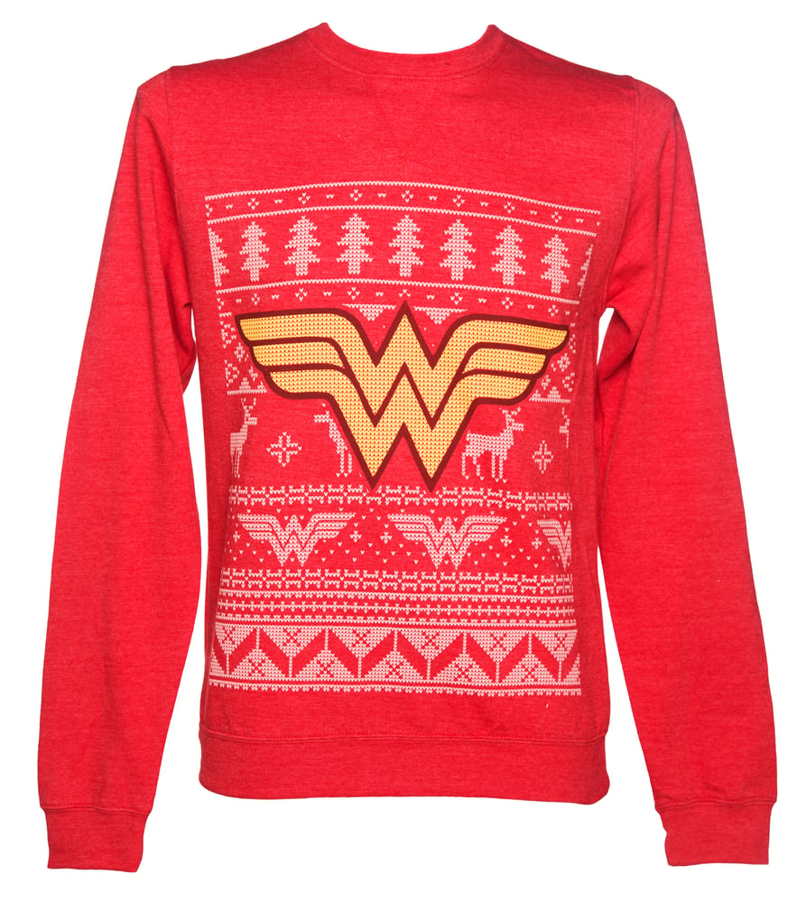 Image of Wonder Woman - Unisex Christmas Sweater/Jumper