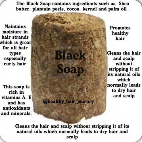 Image of Raw Natural African Black Soap