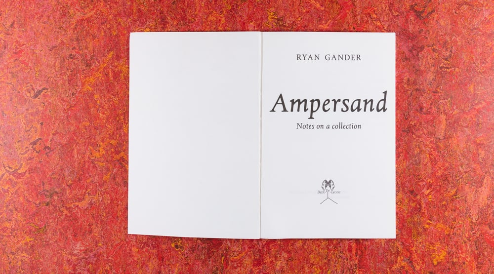 Image of Ampersand<br /> — Ryan Gander