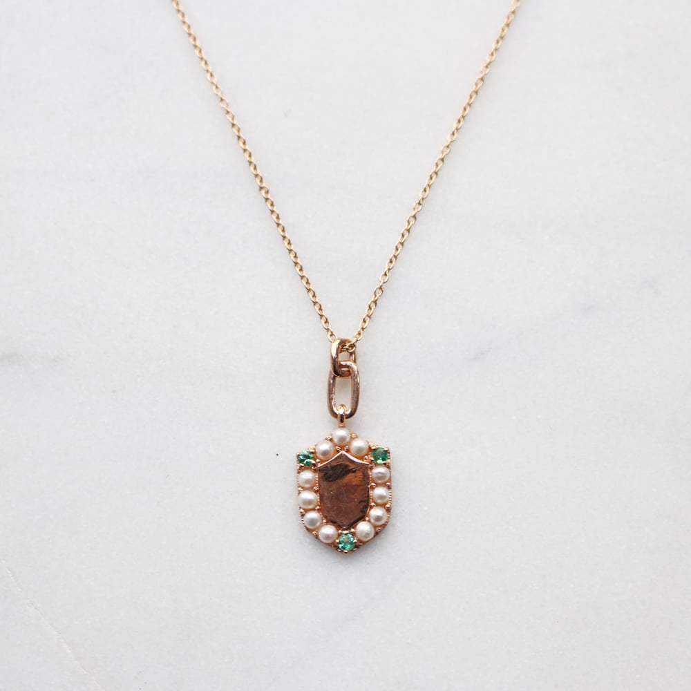 Image of Victorian Shield Necklace