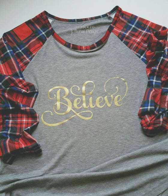 Image of Red Plaid Raglan