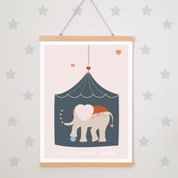 Image 1 of Affiche - The elephant show (A4)