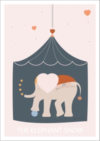 Image 2 of Affiche - The elephant show (A4)