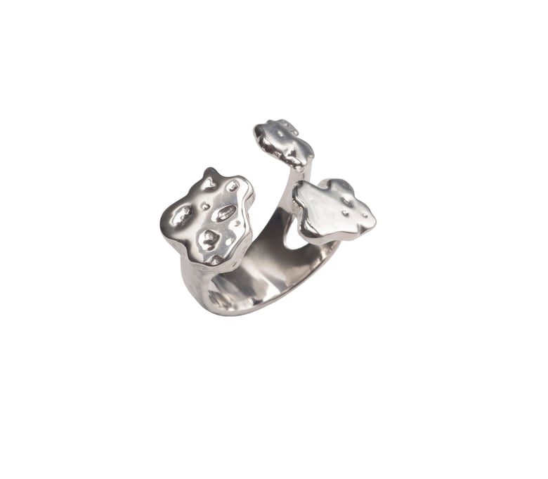 Image of Sterling Silver Mud Stone Ring