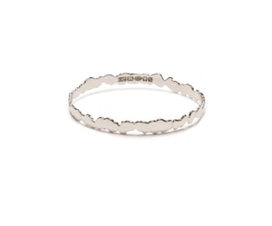 Image of Sterling Silver Cracked Bangle