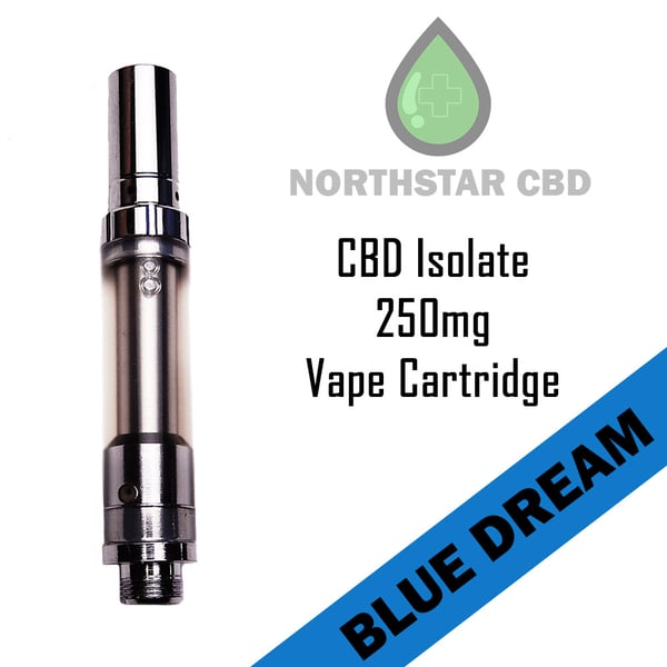 Image of CBD Isolate Vape Cartridge 250mg  - Blue Dream