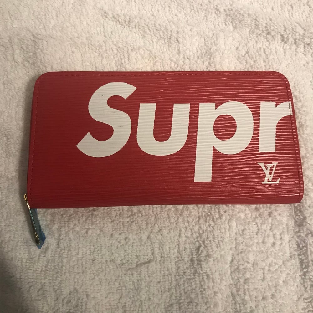 Image of Womens new LV Supreme Wallet