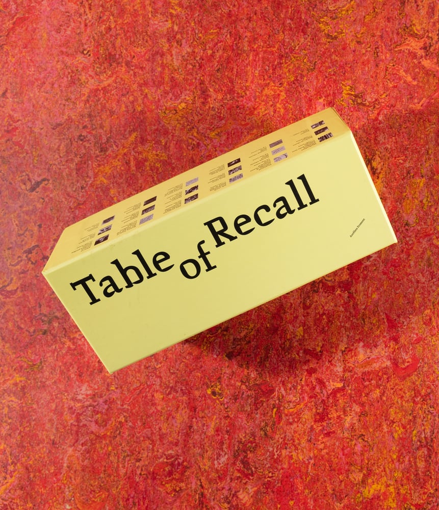 Image of Table of Recall <br/> — Aurélien Froment