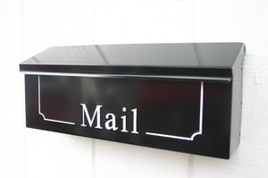 Image of Black Vintage Inspired Mailbox by TheBusBox