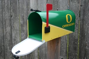 Image of Oregon Ducks Mailbox by TheBusBox - Football, Baseball, High School, College, NFL, NBA, Sports