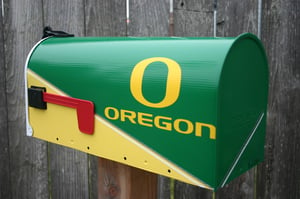 Image of Oregon Ducks Mailbox by TheBusBox - Football, Baseball, High School, College, NFL, NBA, Sports