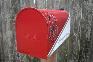 Image of Two Team Mailbox by TheBusBox Virginia Tech and Hampden Sydney College Sports, School, Man Cave Mail