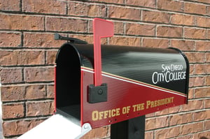 Image of San Diego Community College Presidents Mailbox by TheBusBox - You choose your school or team.