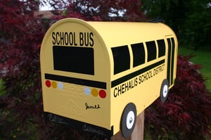 Image of School Bus Mailbox by TheBusBox Teacher Driver Retirement Gift SchoolBus Classroom Kids