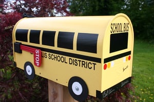 Image of School Bus Mailbox by TheBusBox Teacher Driver Retirement Gift SchoolBus Classroom Kids