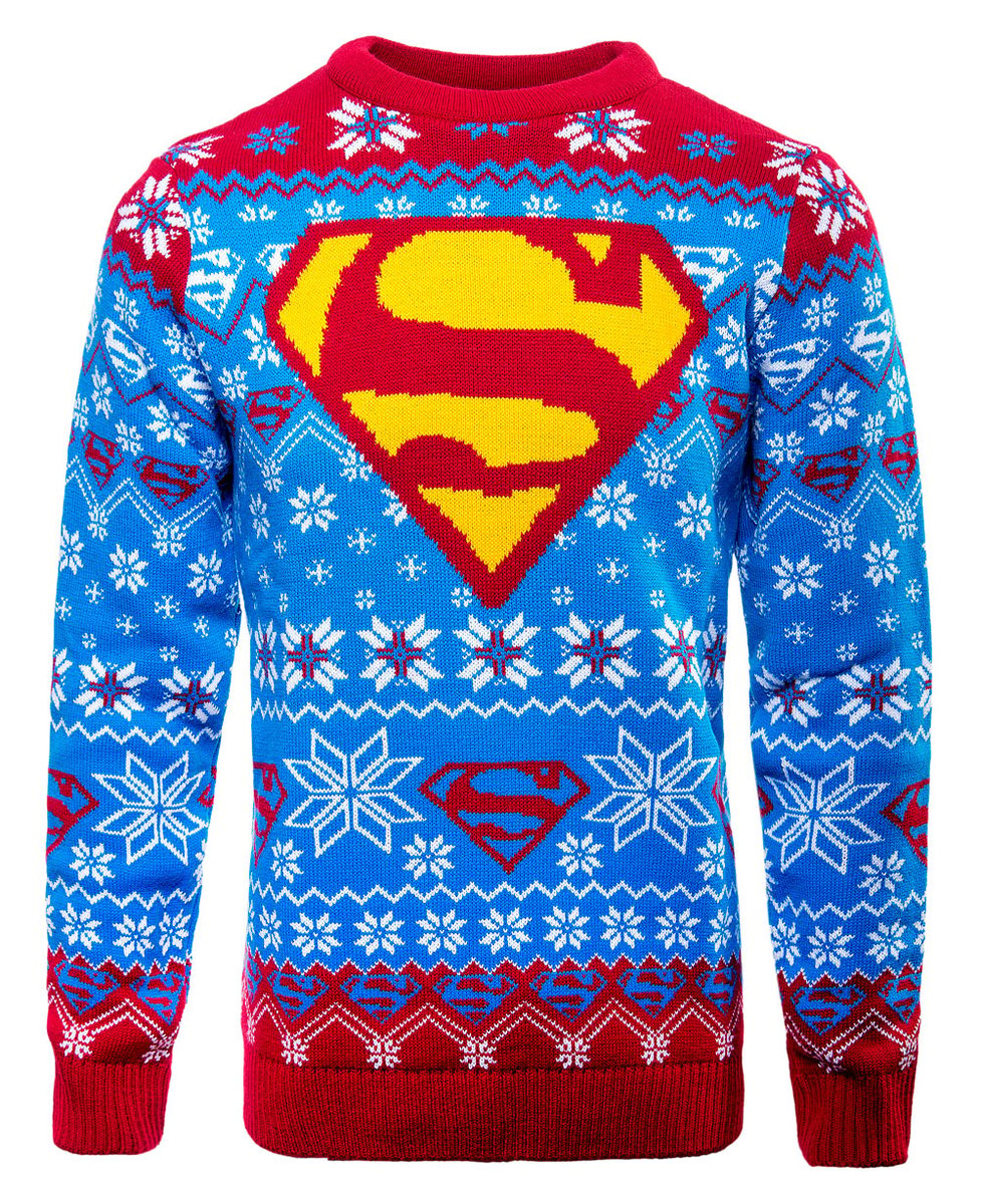 superman holiday sweater