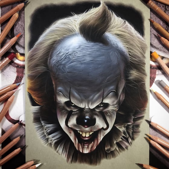 Image of Limited edition Pennywise print A3