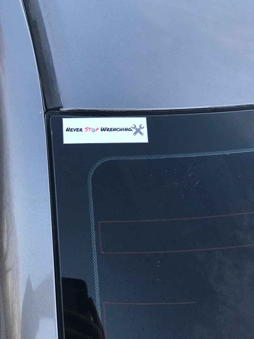 Image of Never Stop Wrenching Sticker