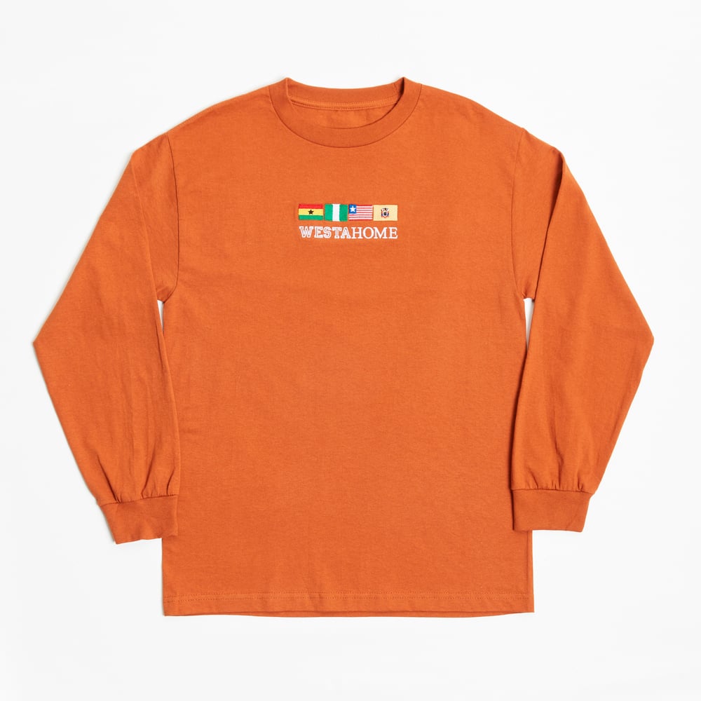 Image of WestAHOME x Namesake Flag Tee - Jollof Rice